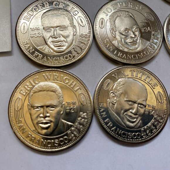 San Francisco 49ers then and now 1994-95 collectable coins 12 of 20 Lot #8 - Picture 10 of 12
